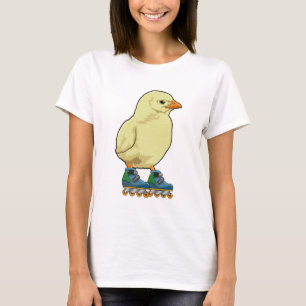 T-shirt Patinage en ligne avec patins en ligne