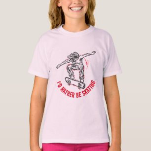 T-shirt Patinage En Milieu Air, Plutôt Patinage