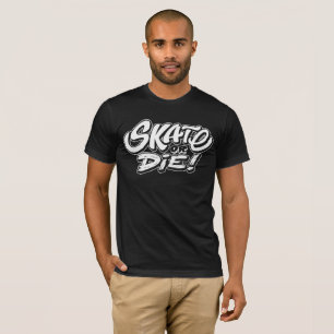 T-shirt Patinage ou mort - Typographie rétro