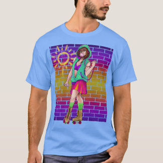 T-shirt Patinage Sunset Neon