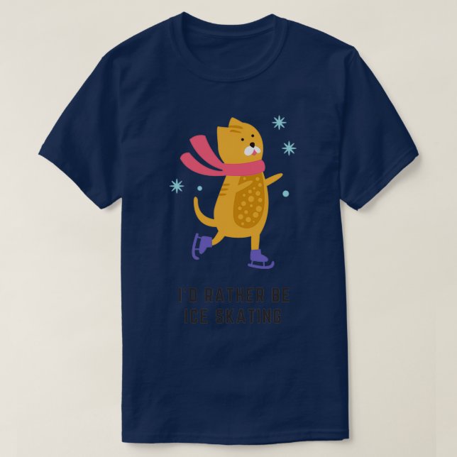T-shirt Patinage sur glace (Design devant)