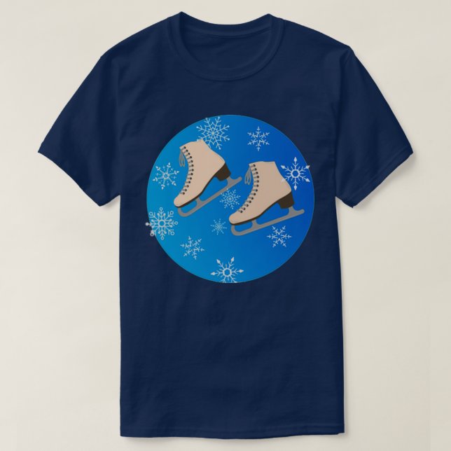 T-shirt Patinage sur glace 77 2 (Design devant)