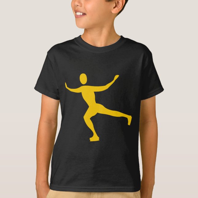 T-shirt Patinage sur glace - Ambre (Devant)