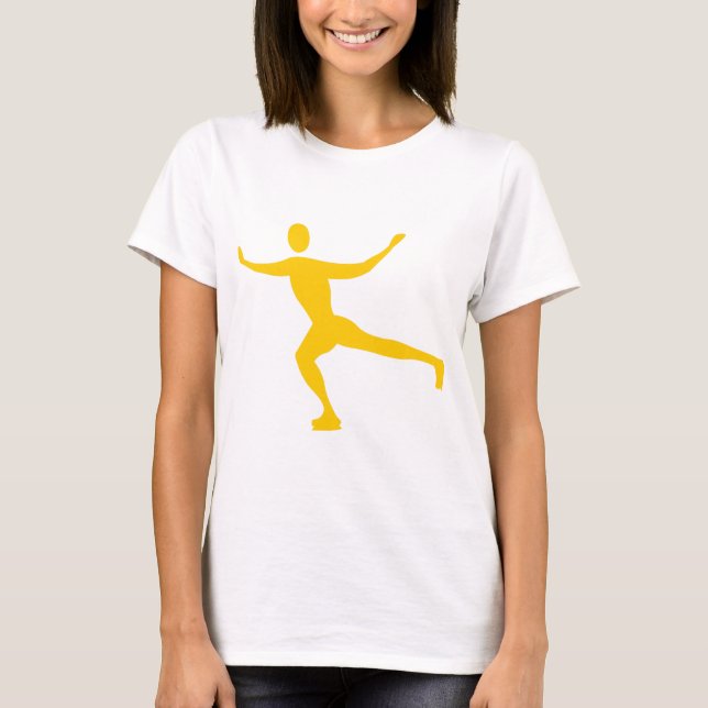 T-shirt Patinage sur glace - Ambre (Devant)