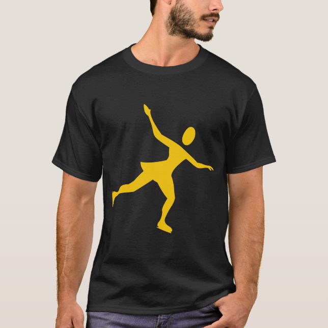 T-shirt Patinage sur glace - Ambre (Devant)