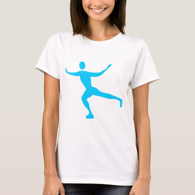 T-shirt Patinage sur glace - Ciel bleu (Devant)