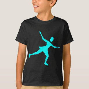 T-shirt Patinage sur glace - Cyan