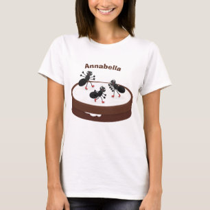 T-shirt Patinage sur glace de fourmis joyeuses sur dessin 