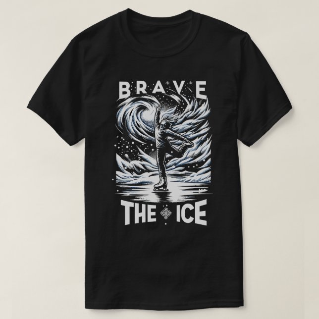 T-shirt Patinage sur glace Patinage artistique vitesse pat (Design devant)