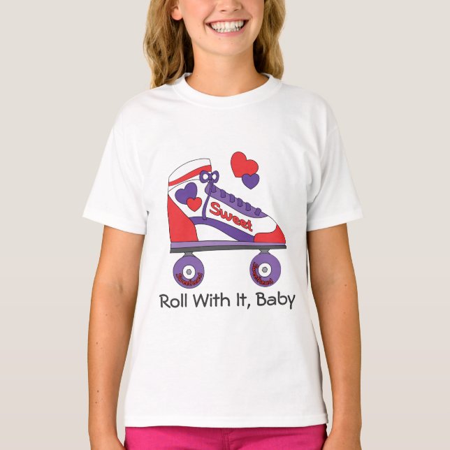 T-shirt Patinage sur le coeur (Devant)