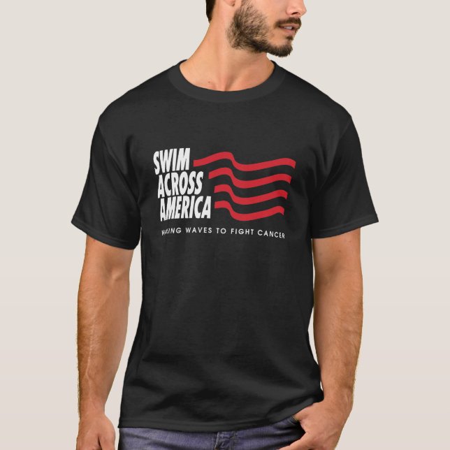 T-shirt Patiné bleu de SAA - customisé (Devant)