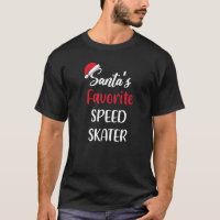 Patineur de vitesse préféré du Père Noël Patinage