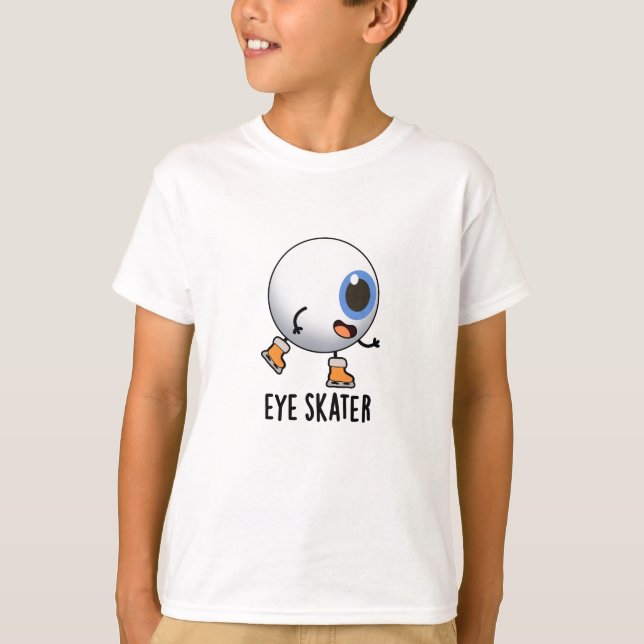 T-shirt Patineur d'oeil amusant jeu de patinage sur glace (Devant)
