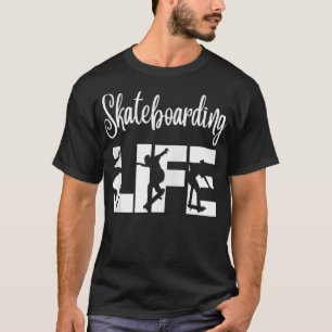 T-shirt Patineurs S'amusant Cadeau de vie de skateboard Pr
