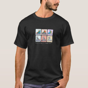 T-shirt Patineuses ayant amusant Pro Roller Patins Filles