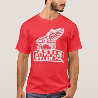 T-shirt Patinoire à rouleaux de château - Butler, PA