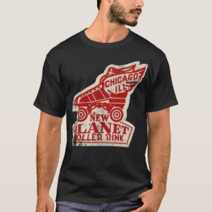 T-shirt Patinoire vintage à rouleaux