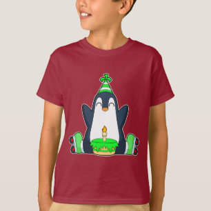 T-shirt Patins à roulettes d'anniversaire de Penguin