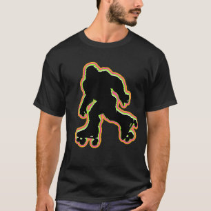 T-shirt Patins Bigfoot Sasquatch Patins à rouleaux Vintage