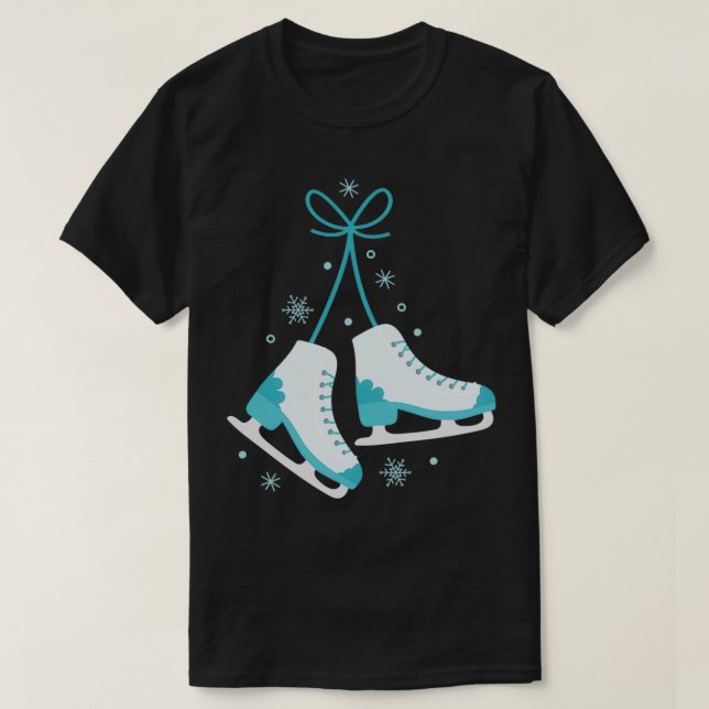 T-shirt Patins sur glace 16 (Design devant)