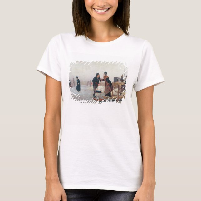 T-shirt Patins sur le lac Valentino (Devant)