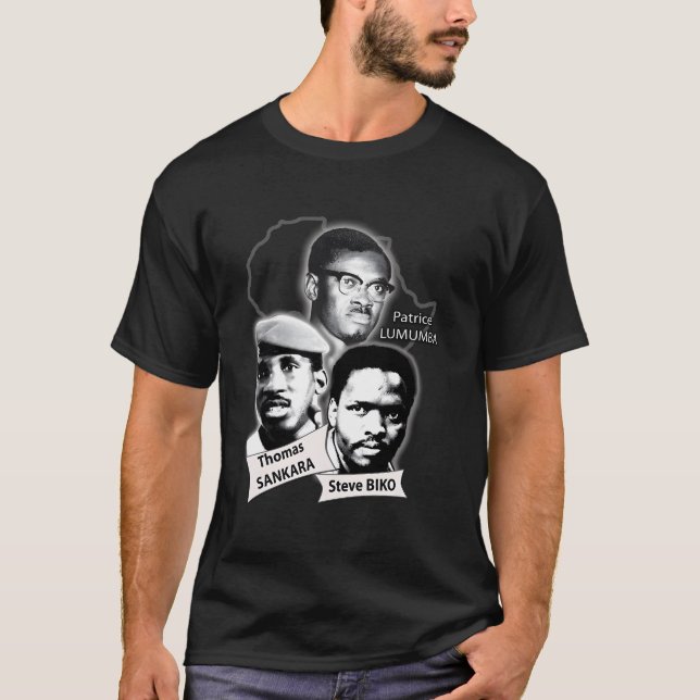 T-shirt Patrice Lumumba Thomas Sankara Steve Biko (Devant)