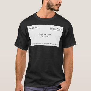 T-shirt Patrick Bateman Carte de visite Art encadré Imprim
