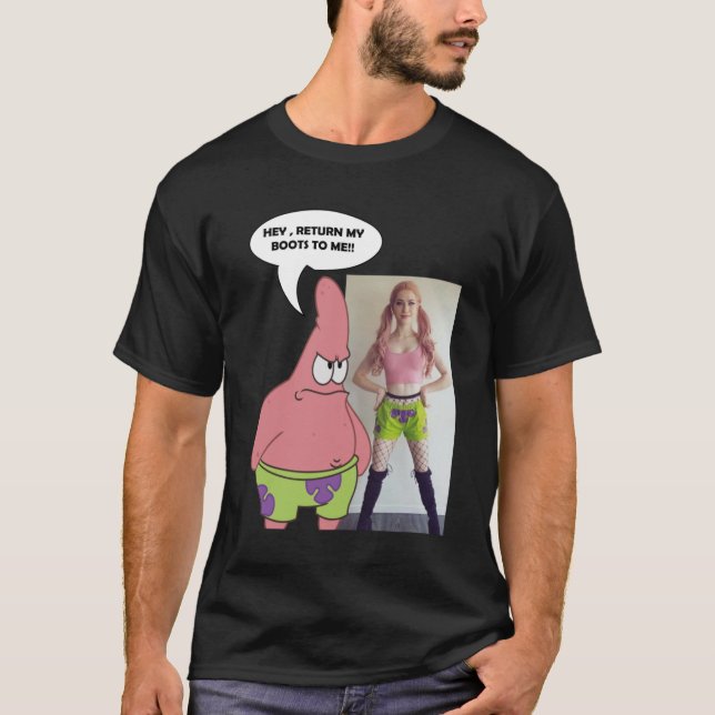 T-shirt Patrick l'étoile et ses bottes (Devant)