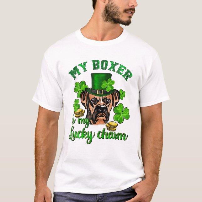 T-shirt Patrick s Day Ma boîte est ma chance (Devant)