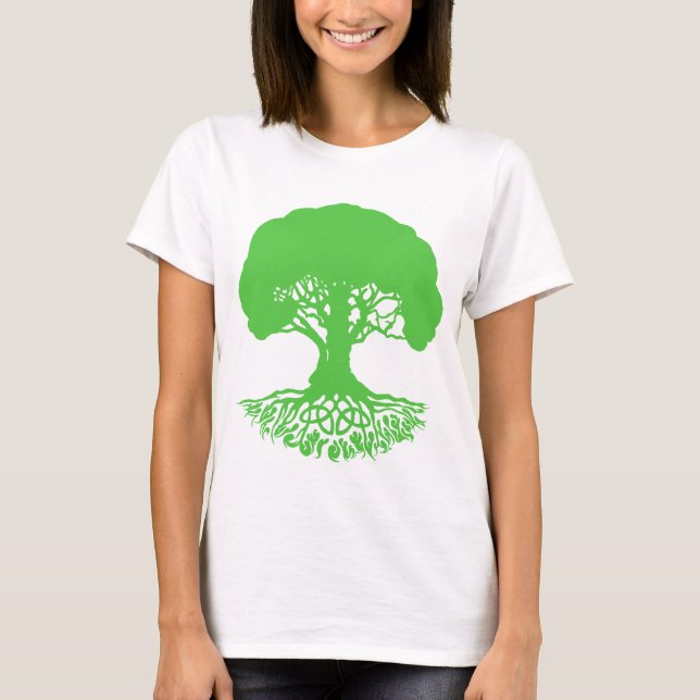 T-shirt Patrick'sCelticIrishTreeofLife-Clover (Devant)