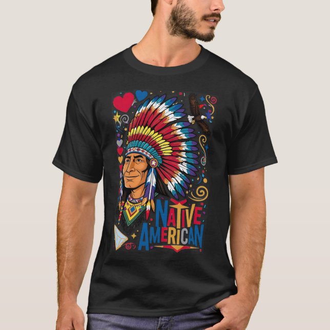 T-shirt Patrimoine amérindien (Devant)
