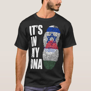 T-shirt Patrimoine De L'ADN Mélange Hongrois Et Israéliens