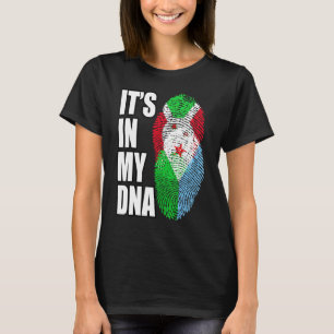 T-shirt Patrimoine Du Drapeau ADN Mélangé Burundais Et Dji