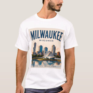 T-shirt Patrimoine du front de lac de Milwaukee