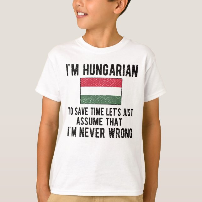 T-shirt Patrimoine hongrois Hongrie : Drapeau hongrois (Devant)