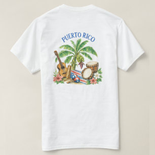 T-shirt Patrimoine Musical de Porto Rico Croquis Vintage
