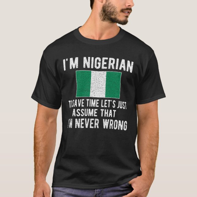 T-shirt Patrimoine nigérian Nigeria Racines drapeau nigéri (Devant)