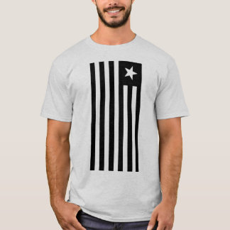 T-SHIRT PATRIOT DRAPEAU NOIR ET ÉTOILE BLANC ET STRIPES