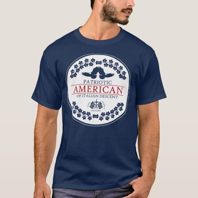 T-shirt PATRIOT Italien-Américain (Devant)
