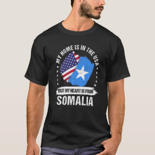 T-shirt Patriote Américain Drapeau Somalie Racine Américai