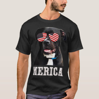 T-shirt Patriote du jour commémoratif de Pitbull Amérique