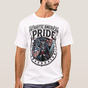 T-shirt Patriote Fantôme Patriote Horreur Monstre Patriote