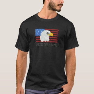 T-shirt Patriotic Bald Eagle United We Stent America