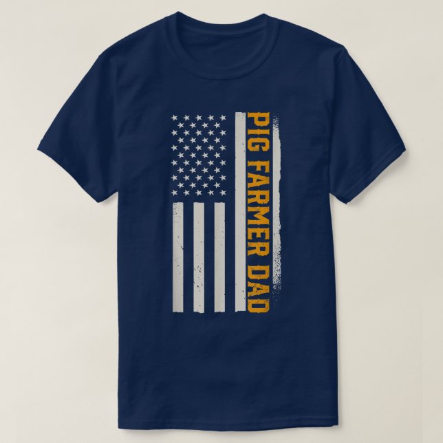 T-shirt Patriotic Hog Farming  (Design devant)