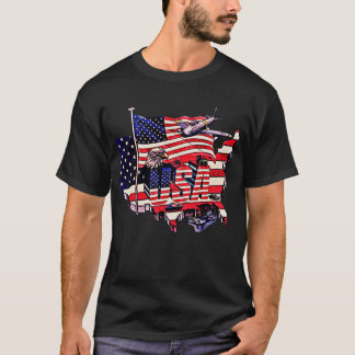 T-Shirt Patriotic Pride : Bold USA Freedom Tee