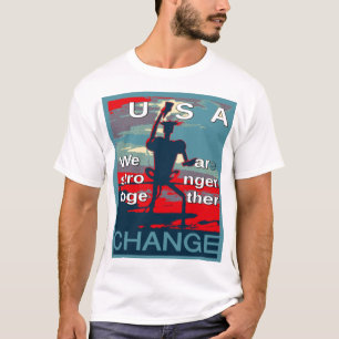 T-shirt Patriotic USA Hope Graphisme Art Design