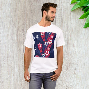 T-shirt Patriotique 4 juillet Étoiles Rouge Blanc Et Bleu