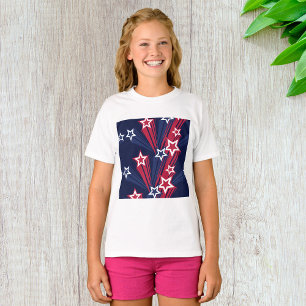 T-shirt Patriotique 4 juillet Étoiles Rouge Blanc Et Bleu