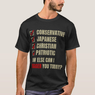 T-shirt Patriotique chrétien japonais conservateur