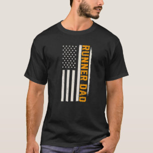 T-shirt Patriotique Coureur de Marathon Coureur de Jogging